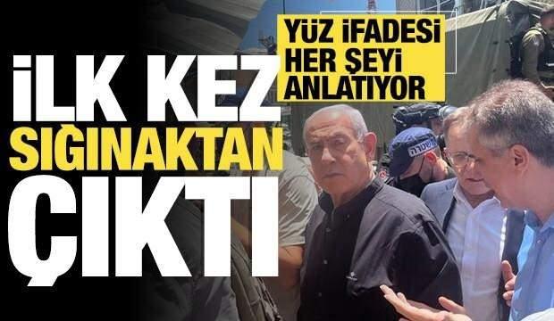 <p><span style="color:#B22222"><strong>NETANYAHU İLK KEZ SIĞINAKTAN ÇIKTI!</strong></span></p>