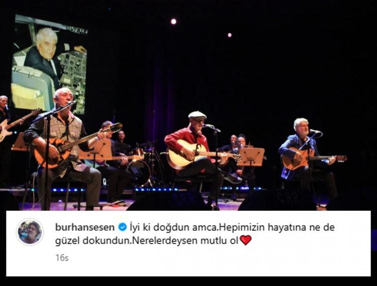 <p><span style="color:#800000"><strong>"MUTLU OL"</strong></span></p>

<p><span style="color:#000000">Yeğeni Burhan Şeşen, amcası ile beraber sahnede &ccedil;ekilen bir fotoğrafını,&nbsp;<em><strong>"İyi ki doğdun amca. Hepimizin hayatına ne de g&uuml;zel dokundun. Nerelerdeysen mutlu ol." </strong></em>notuyla paylaştı.&nbsp;</span></p>

<p><strong>​</strong></p>
