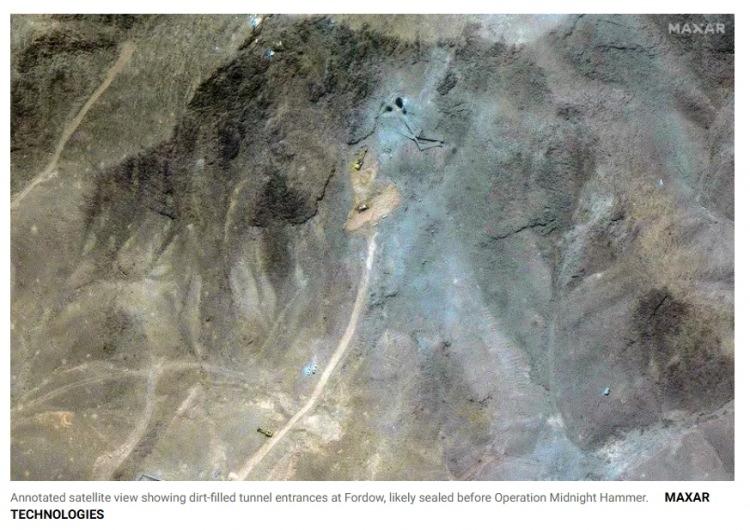 <p> Bu görüntülerin, ABD'ye ait B-2 hayalet bombardıman uçaklarının yeraltındaki tesise "Devasa Mühimmat Delicileri" (MOP) ile saldırı düzenlemesinden günler sonra kaydedilmesi dikkat çekti.</p>