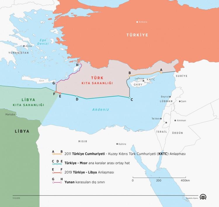 <p>Türkiye ile Libya, 2019'daki Akdeniz'de Deniz Yetki Alanlarının Sınırlandırılması Anlaşması'nın ardından yeni anlaşmalarla ilişkinrini geliştirmeye devam ederken AB'nin açıklaması sonrası Libya'da kritik gelişmeler yaşanıyor.</p>