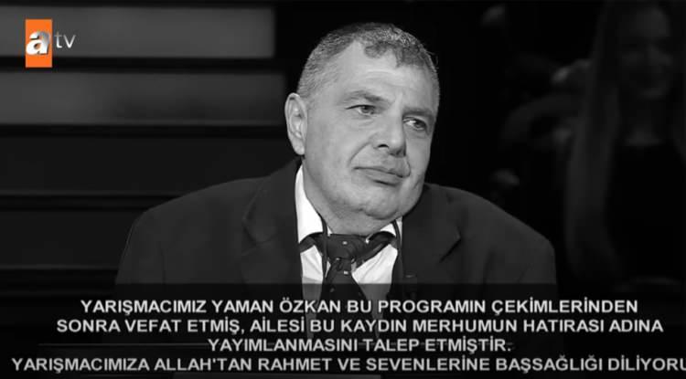 Milyoner'de yas günü! Çekimlerden sonra vefat etti, kendisini izleyemedi