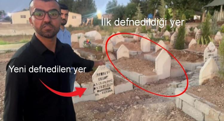 <p>Batman'da hayatını kaybeden 75 yaşındaki Mehmet Ekin defnedildikten sonra akıllara durgunluk veren bir olay yaşandı. </p>