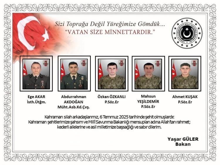 <p>Irak'ın kuzeyinde bir mağarada yapılan aramalar sırasında 19 askerin metan gazından zehirlendiği, 5 askerin şehit olduğu bildirildi.</p>
<p> </p>