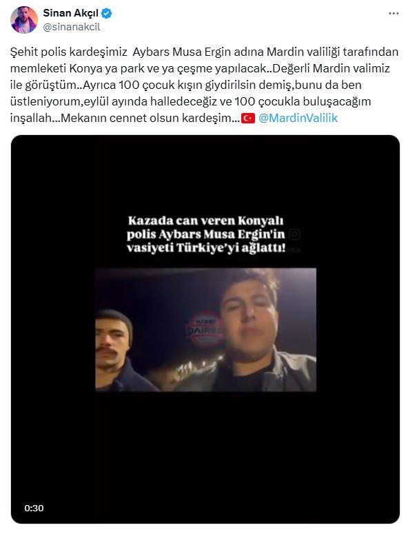 <p><em>Sinan Akçıl'ın paylaşımı</em></p>