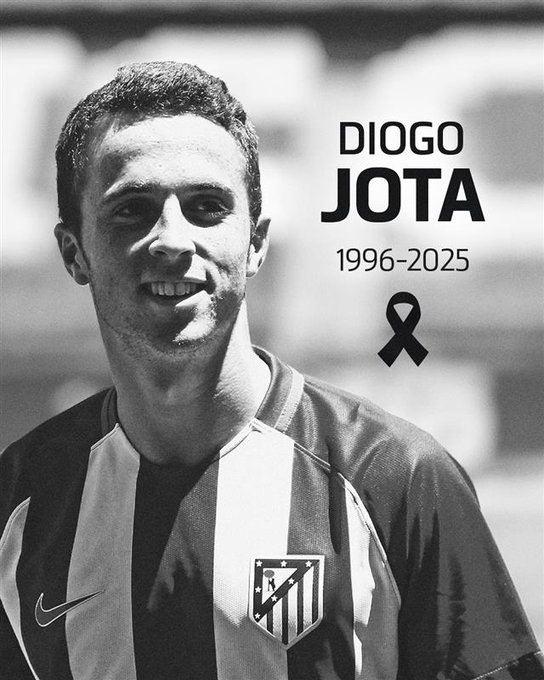 <p>ATLETİCO MADRİD:<br />
<br />
Atlético Madrid, eski kulüp oyuncusu Diogo Jota ve kardeşi André Jota'nın vefatıyla ilgili trajik haberle sarsıldı. Ailesine ve sevenlerine en derin taziyelerimizi iletiyoruz. Nur içinde yatsın.</p>