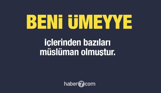 <p><span style="color:#B22222"><strong>10) BENİ ÜMEYYE</strong></span></p>
<p> </p>
<p><strong>İçlerinden bazıları İslam’a sonradan gelse </strong>de Mekke döneminde aktif düşmanlık etmişlerdir.</p>