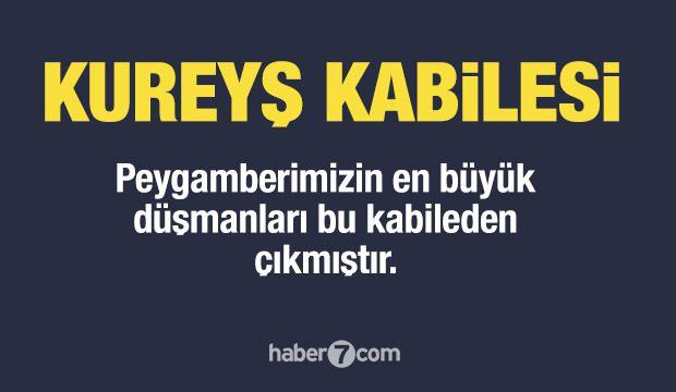 <p><span style="color:#B22222"><strong>9) KUREYŞ KABİLESİ (ÖZELLİKLE İLERİ GELENLERI)</strong></span></p>
<p> </p>
<p>Peygamberimize en büyük muhalefet Mekke döneminde bu kabileden gelmiştir.</p>