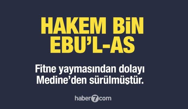 <p><span style="color:#B22222"><strong>7) HAKEM BİN EBU’L-AS</strong></span></p>
<p> </p>
<p>Münafıklık ve fitne yayma faaliyetleriyle tanınırdı.</p>
<p> </p>
<p><strong>Medine'den sürülmüştür.</strong></p>