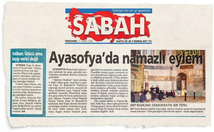 <p>23 Kasım 2006 - Sabah Gazetesi</p>
