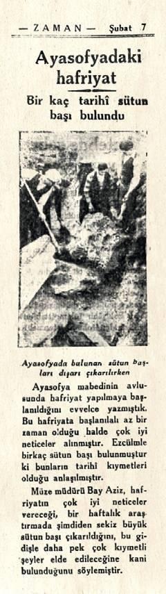 <p>7 Şubat 1935 - Zaman Gazetesi</p>