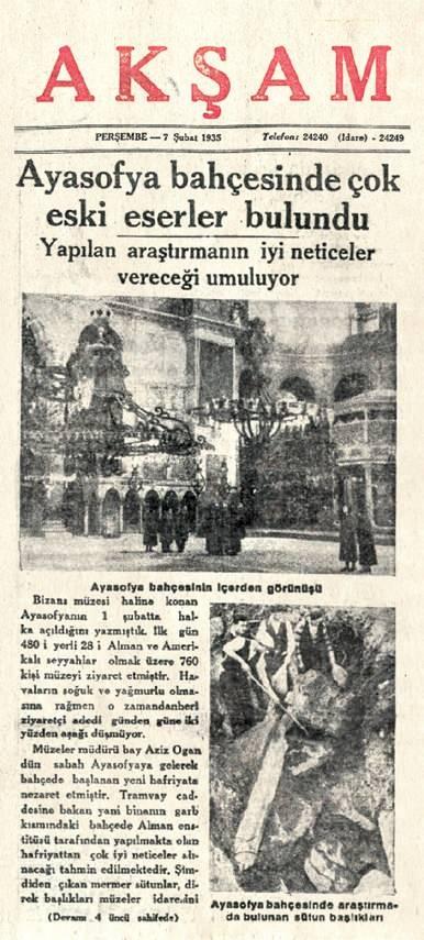 <p>7 Şubat 1935 - Akşam Gazetesi</p>