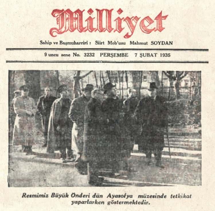 <p>7 Şubat 1935 - Milliyet Gazetesi</p>