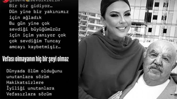 <p><span style="color:#FF0000"><strong>"BU NASIL BİR YIL GİDEN GİDENE..."</strong></span></p>
<p><span style="color:#000000"><strong>Yaşadığı süreci ve duygularını dile getiren Hünel, paylaşımında şu ifadelere yer verdi:</strong></span></p>
<p><span style="color:#000000"><strong>"Bu nasıl bir yıl giden gidene. Sevdiklerim bir bir gidiyor. Dün yine bir yakınımız için ağladık. Bugün yine çok sevdiğim büyüğümüz için içim yanıyor. Çok sevdiğim Tuncay amcayı kaybetmişiz.</strong></span></p>
