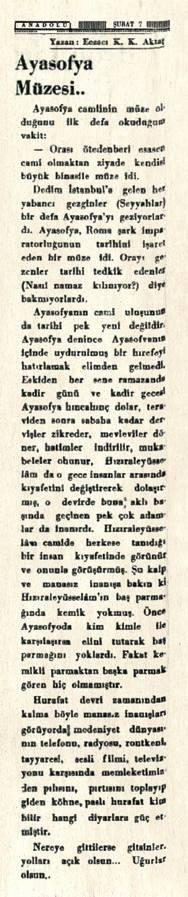 <p>7 Şubat 1935 - Anadolu Gazetesi</p>
