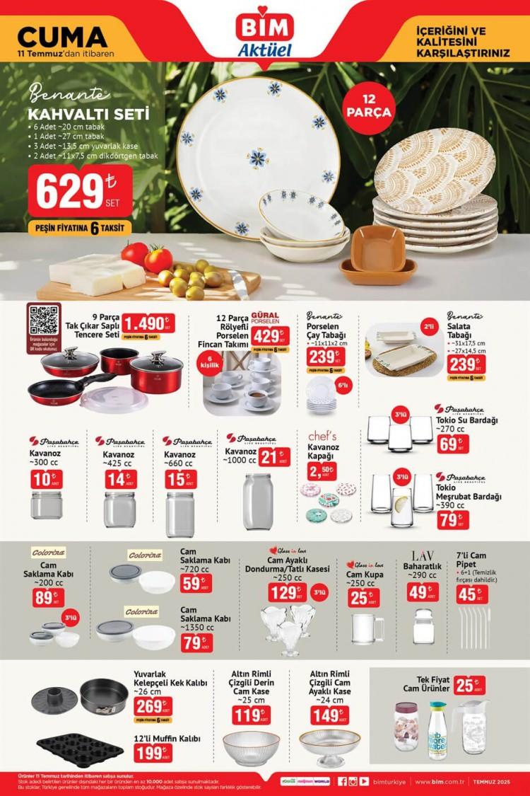 <p> </p>
<p> </p>
<p>• <strong>Benante 12 Parça Kahvaltı Seti – 629 TL</strong><br />
• <strong>9 Parça Tak-Çıkar Saplı Tencere Seti – 1.490 TL</strong><br />
• <strong>12 Parça Porselen Fincan Takımı – 429 TL</strong><br />
• <strong>6’lı Porselen Çay Tabağı – 239 TL</strong><br />
• <strong>2’li Salata Tabağı – 239 TL</strong><br />
• <strong>3’lü Tokio Su Bardağı (270 cc) – 69 TL</strong><br />
• <strong>Cam Saklama Kabı 3’lü (200 cc) – 89 TL</strong></p>