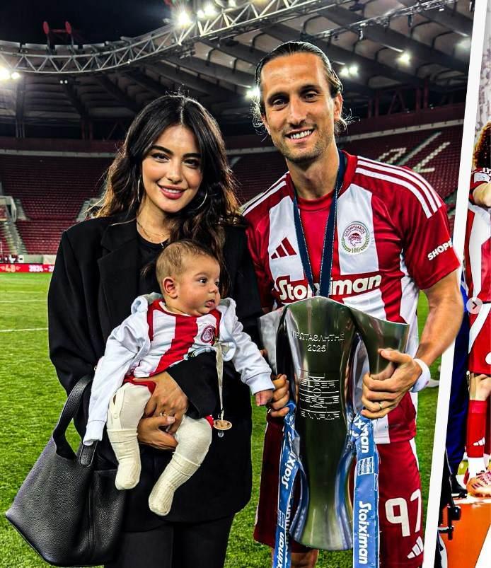 <p><span style="color:#000000">Çift geçtiğimiz Ocak ayında bebekleri Mylan’ı kucaklarına almış ve Olympiakos'un şampiyonluk kutlamalarında oğullarının yüzünü ilk kez paylaşmıştı. </span></p>
<p> </p>