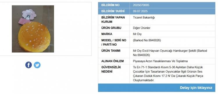 <p><strong>Mr Dıy Hamburger Şekilli Evcil Hayvan Oyuncağı</strong></p>