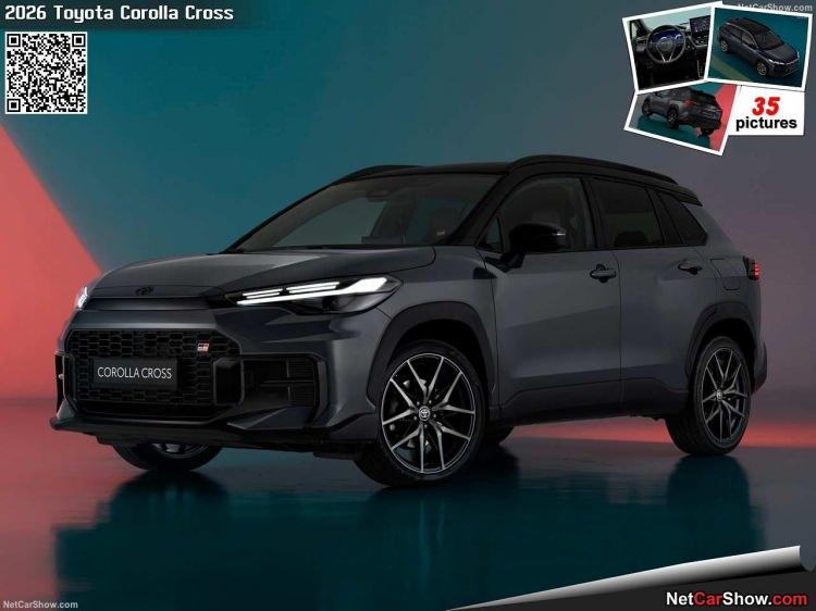 <p>Yeni Corolla Cross Hybrid'in dış tasarımında petek desenli ön ızgara, LED farlar ve 18 inç alüminyum alaşımlı jantlar yer alıyor. Modelde Titanyum Mavi, Elmas Gümüş Gri, Kumtaşı ve Egzotik Kırmızı gibi yeni gövde renkleri dikkat çekerken, mevcut renk seçenekleri de korunuyor.</p>