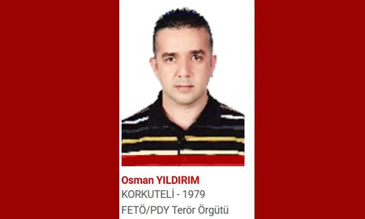 <p><strong><span style="color:#B22222">OSMAN YILDIRIM</span>  |  FETÖ - PDY TERÖR ÖRGÜTÜ</strong></p>
