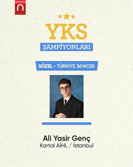 <p>Sözel - Türkiye 36’ncısı olan Ali Yasir Genç</p>
