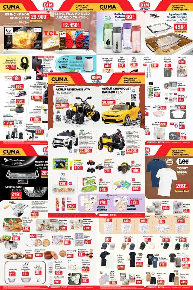 <p><span style="color:#FF0000"><strong>BİM 01 Ağustos 2025 Cuma Aktüel Kataloğu</strong></span></p>
