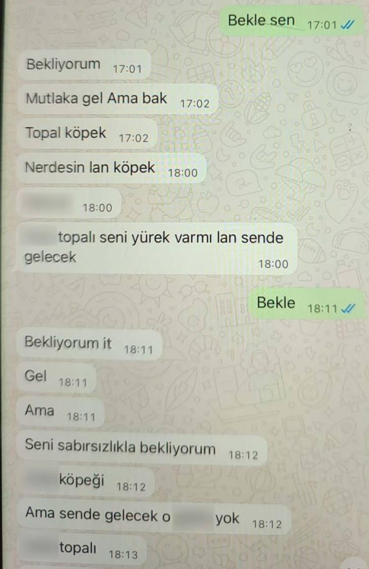 <p>Mesajları görünce sinirlenen Nihat Köse, 24 Temmuz'da eşi ve çocuklarıyla birlikte babasının evine gitti.</p>