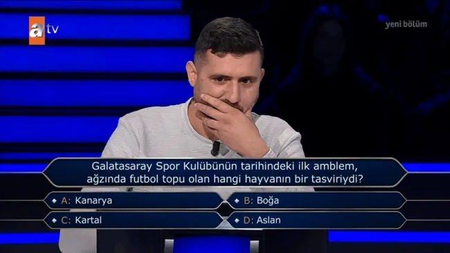 <p>Şerif'in karşısına futbolla alakalı bir soru gelirken, yarışmacı bu soruda kararsız kalarak çift cevap joker hakkını kullandı.</p>

<p> </p>
