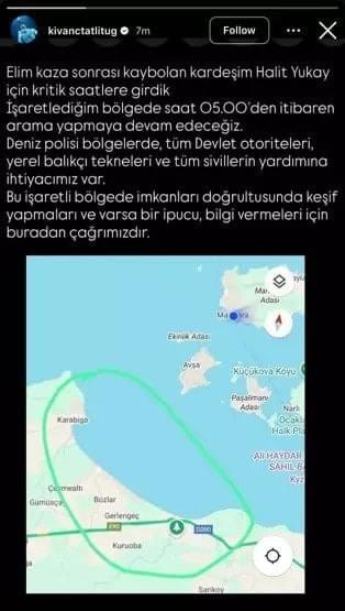 <p><span style="color:#000000"><strong>Tüm devlet otoriteleri, yerel balıkçı tekneleri ve tüm sivillerin yardımına ihtiyacımız var. Bu işaretli bölgede imkanı doğrultusunda keşif yapmaları, varsa bir ipucu ve bilgi vermeleri için buradan sessiz çağrımdır."</strong></span></p>
