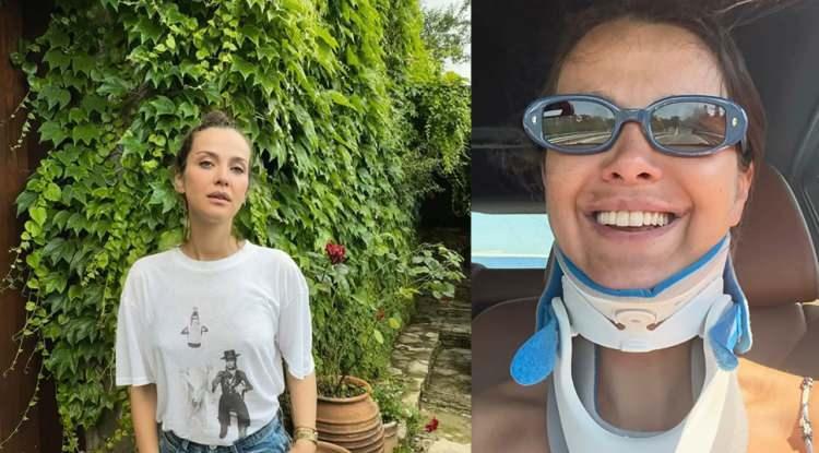 7 aylık hamile olan İrem Helvacıoğlu'nun başına çocuk düştü! Denizde korku dolu anlar