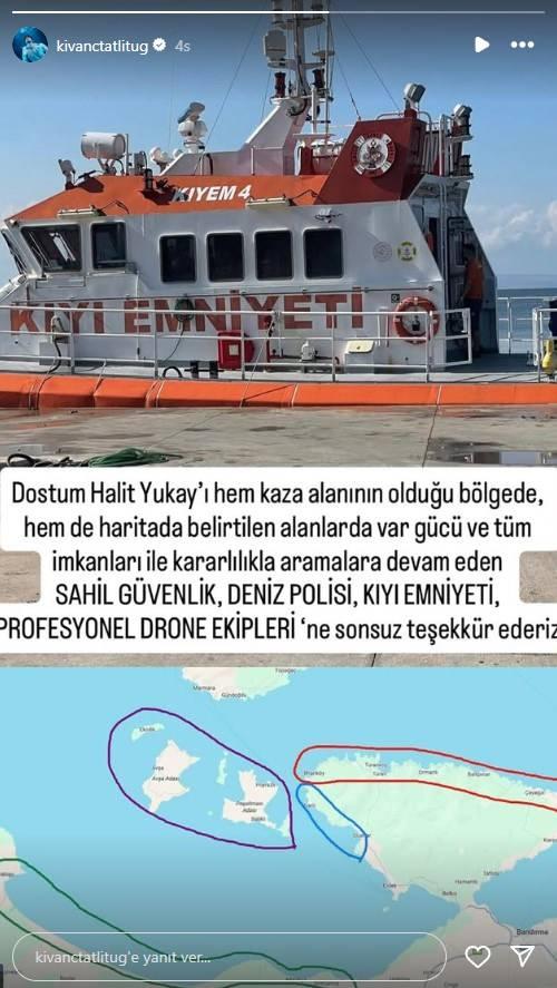 <p><strong><span style="color:#B22222">KIVAN&Ccedil; TATLITUĞ'DAN DİKKAT &Ccedil;EKEN PAYLAŞIM</span> TEK TEK O NOKTALARI İŞARET ETTİ</strong></p>

<p>Kıvan&ccedil; Tatlıtuğ, son olarak sosyal medya hesabında arama &ccedil;alışmalarına katılan t&uuml;m kurumlara tek tek teşekk&uuml;r ederken haritada &ouml;zellikle 4 noktayı işaretledi.</p>
