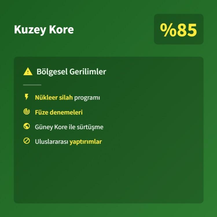 <p><span style="color:#B22222"><strong>4)&nbsp; KUZEY KORE</strong></span></p>
