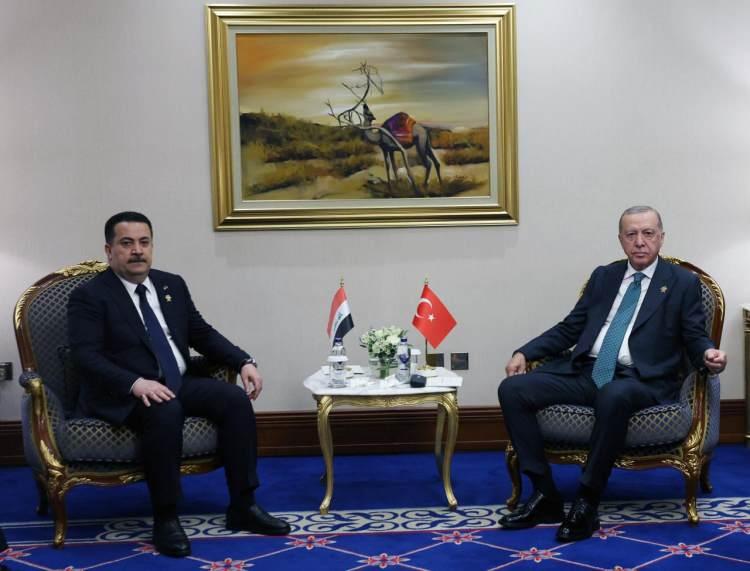 <p><span style="color:#B22222"><strong>IRAK </strong></span></p>
<p> </p>
<p>Cumhurbaşkanı Recep Tayyip Erdoğan, Irak Başbakanı Muhammed Şiya es-Sudani ile bir araya geldi.</p>
<p> </p>