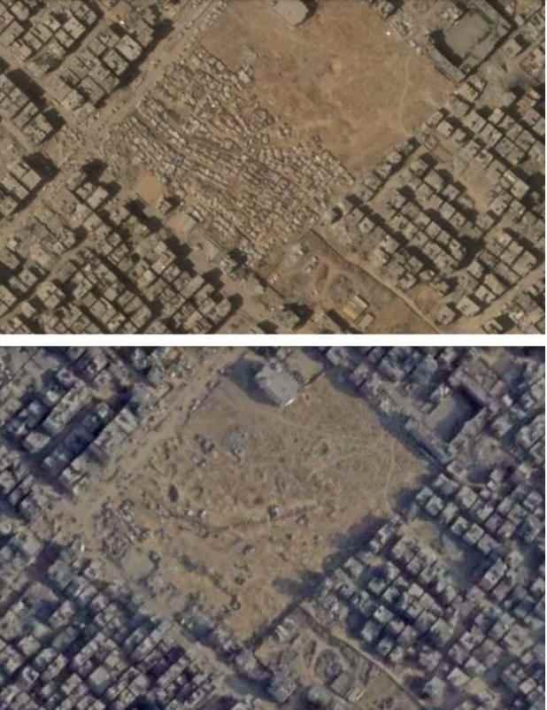 <p>[Gazze'nin Şeyh Rıdvan semtindeki El-Furkan Camisi yakınlarındaki bir mülteci kampı 2 Eylül ve Salı günü / Planet Labs]</p>

<p> </p>

<p> </p>
