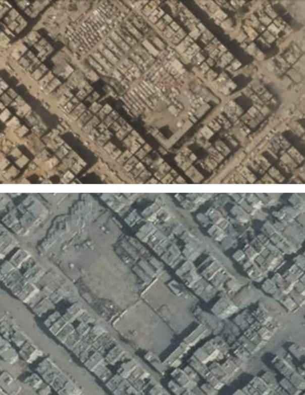 <p>[Şeyh Rıdvan pazarının otoparkında bulunan bir mülteci kampı/Planet Labs]</p>

<p> </p>

<p> </p>
