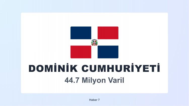 <p><span style="color:#B22222"><strong>23)  DOMİNİK CUMHURİYETİ</strong></span></p>
