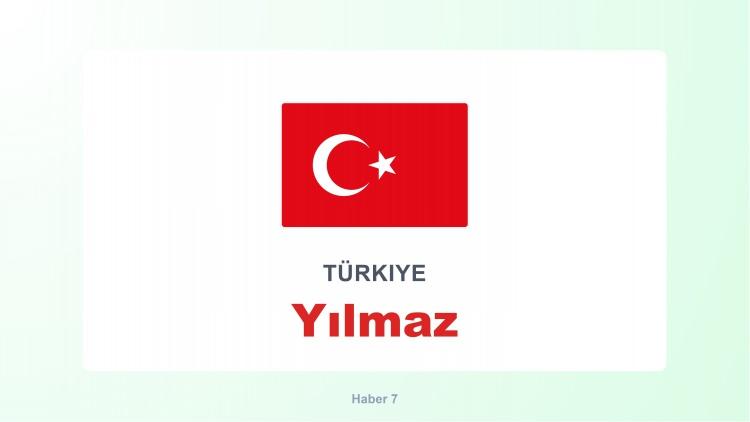 <p><span style="color:#B22222"><strong>YILMAZ</strong></span></p>
