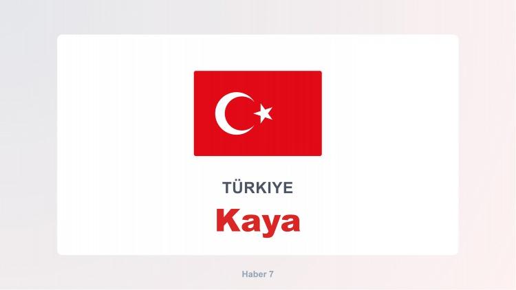 <p><span style="color:#B22222"><strong>KAYA</strong></span></p>
