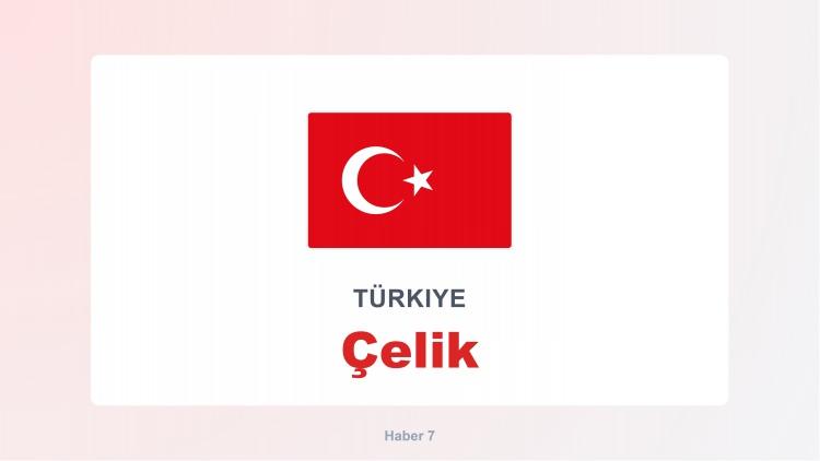 <p><span style="color:#B22222"><strong>&Ccedil;ELİK</strong></span></p>
