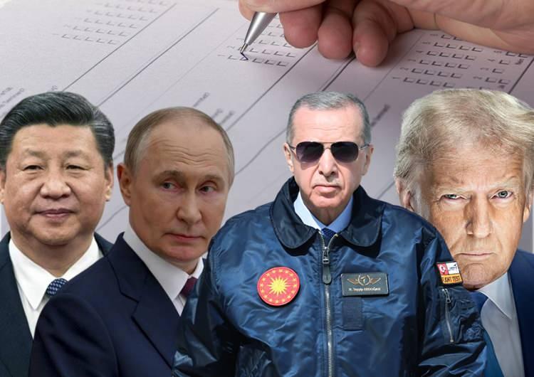 <p><span style="color:#B22222"><strong>Sırbistan</strong>:</span></p>

<p>Putin: %79 (1. sırada)</p>

<p>Şi: %70</p>

<p>Trump: %44</p>

<p>Erdoğan: %38</p>
