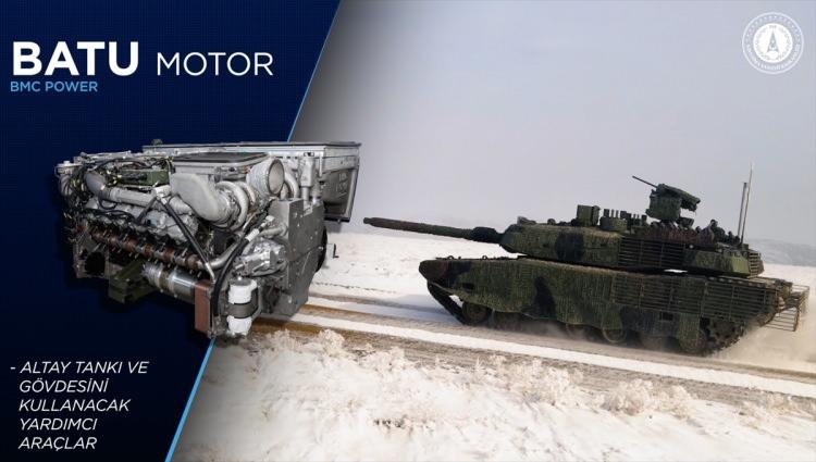 <p>Yeni nesil paletli araçlarda görev yapacak UTKU motoru ve ALTAY tankı için geliştirilen BATU motorunun geliştirme ve test faaliyetleri tamamlandı. </p>

<p> </p>
