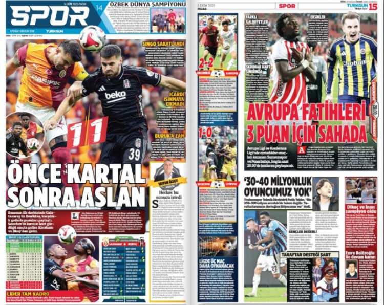 <p>Türkgün: 'Önce Kartal sonra Aslan'</p>
