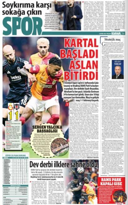 <p>Karar: 'Kartal başladı Aslan bitirdi'</p>
