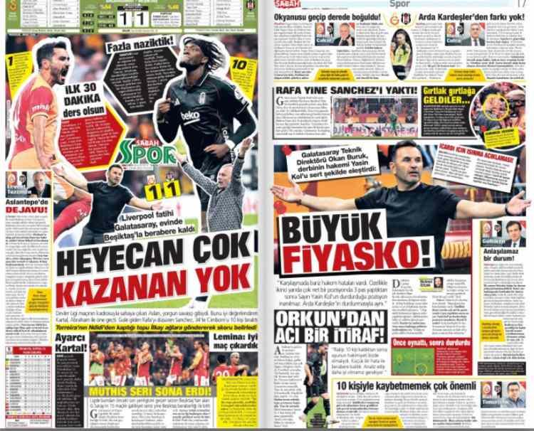 <p>Sabah: 'Heyecan çok kazanan yok'</p>
