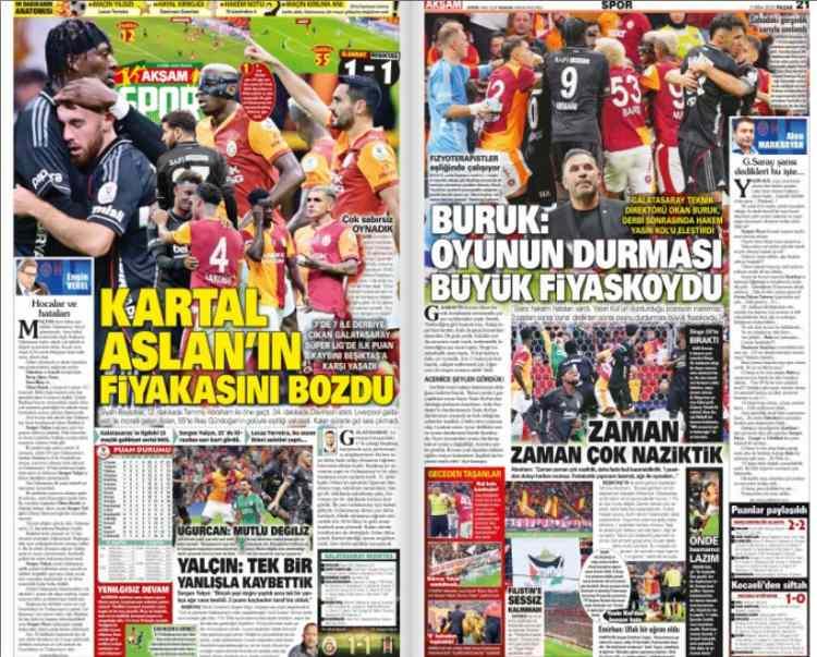 <p>Akşam: 'Kartal Aslan'ın fiyakasını bozdu'</p>
