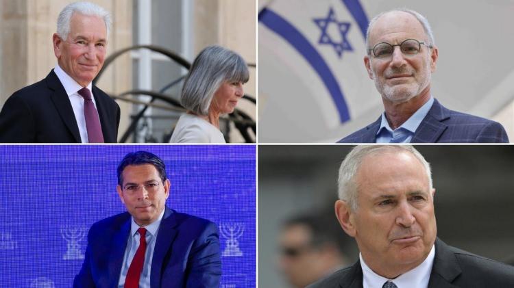 <p><span style="color:#B22222"><strong>17- DANNY DANON- YECHİEL LEİTER- MARC STANLEY- CHARLES KUSHNER</strong></span></p>

<p>İsrail’in BM Daimi Temsilcisi Danny Danon, İsrail’in ABD  Büyükelçisi Yechiel Leiter, ABD’nin Arjantin Büyükelçisi Marc Stanley ve gayrimenkul geliştirici Charles Kushner</p>
