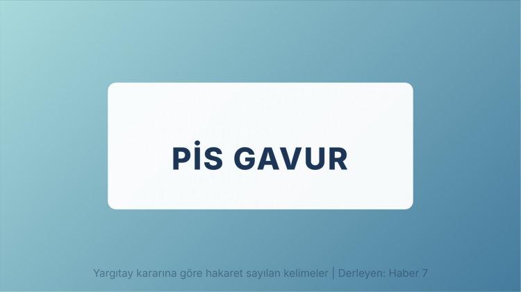 <p><span style="color:#B22222"><strong>PİS GAVUR</strong></span></p>
