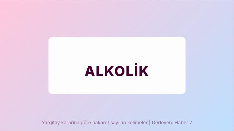 <p><span style="color:#B22222"><strong>ALKOLİK</strong></span></p>
