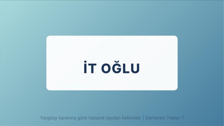 <p><span style="color:#8B4513"><strong>İT OĞLU</strong></span></p>
