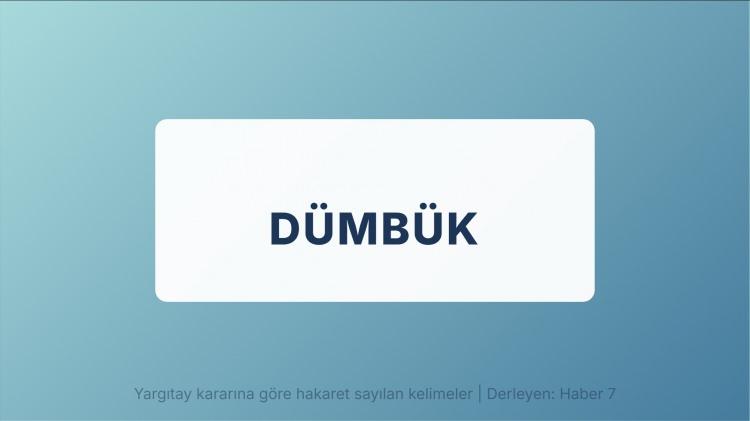 <p><span style="color:#B22222"><strong>DÜMBÜK</strong></span></p>
