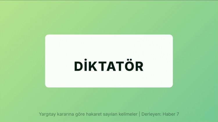 <p><span style="color:#B22222"><strong>DİKTATÖR</strong></span></p>
